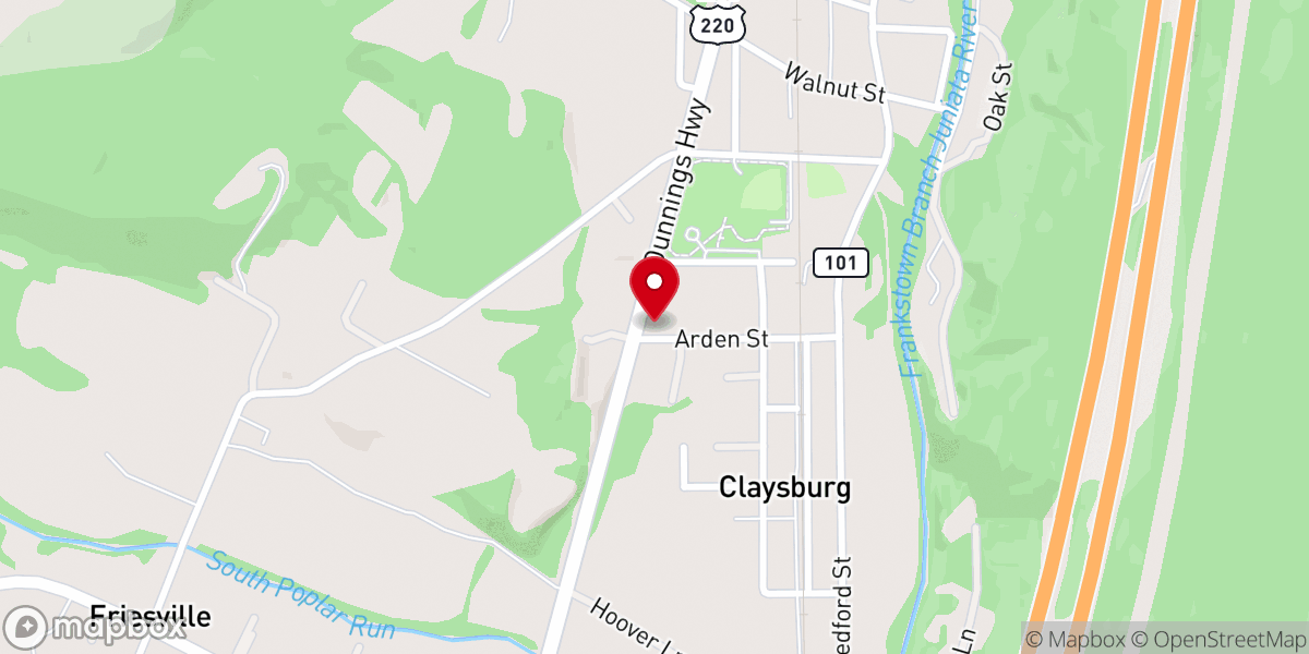 Map showing location of Lighthouse Baptist Church
