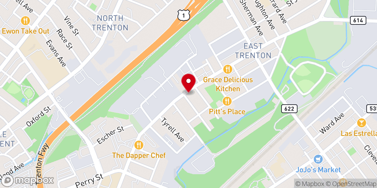 Map showing location of Nazareth Deliverance Ministry