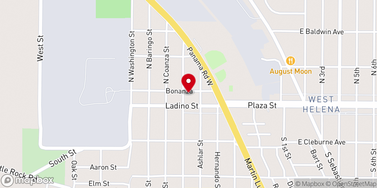 Map showing location of Greater First Baptist Church