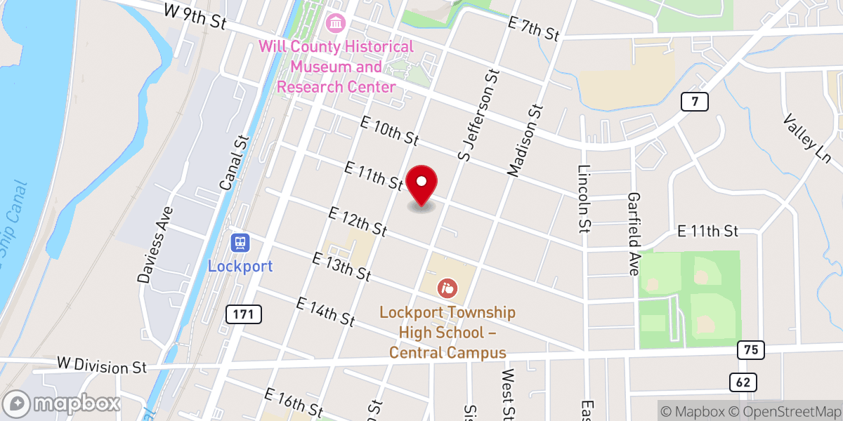 Map showing location of Legacy Vineyard Church
