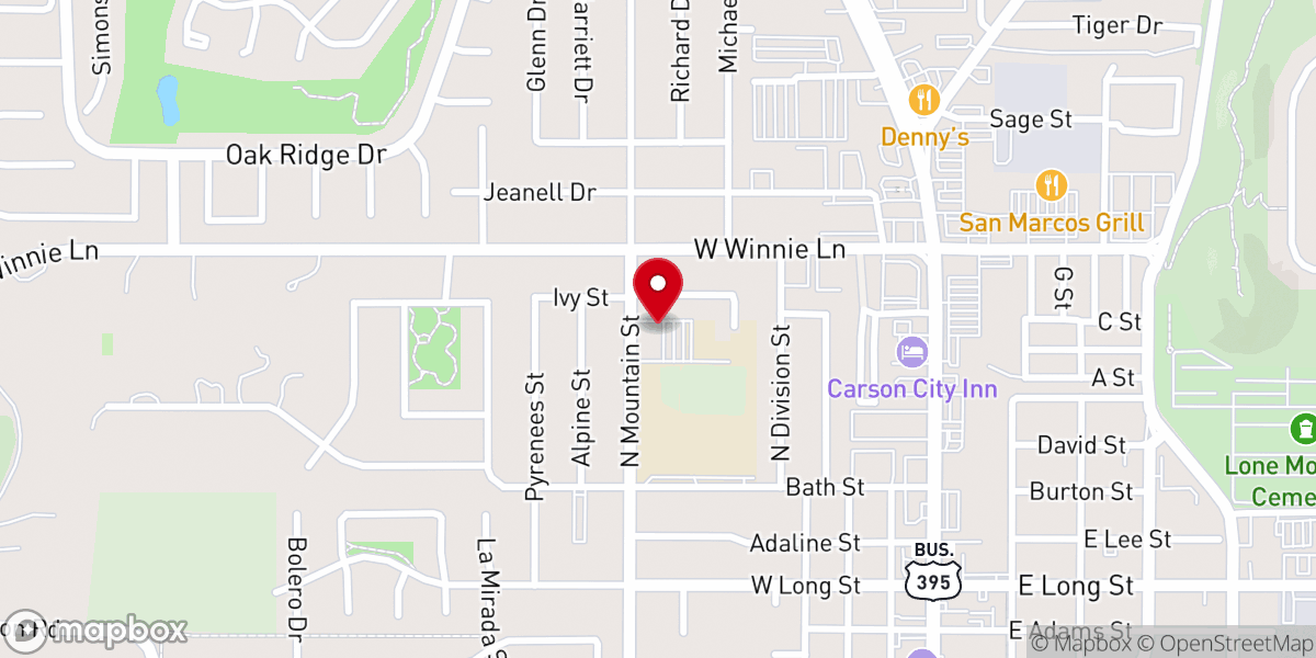 Map showing location of Bethlehem Lutheran Church