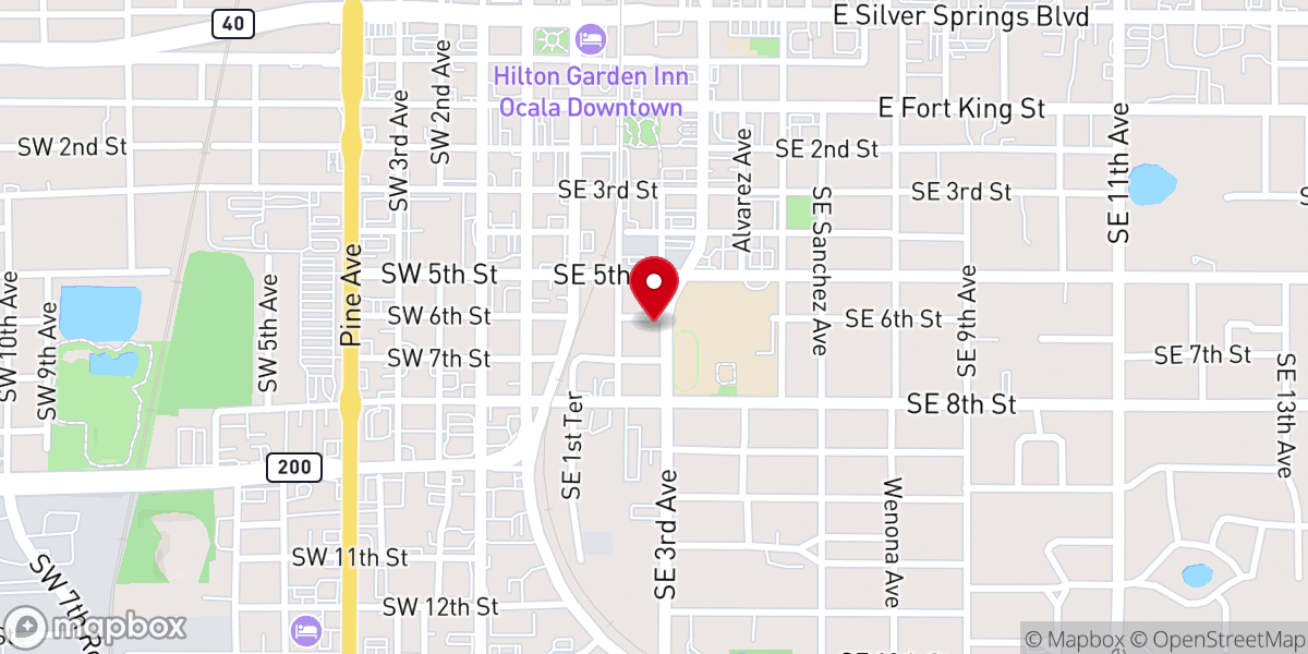 Map showing location of Shores & Beyond Inc