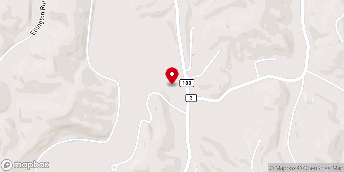 Map showing location of Boyd County Community Center