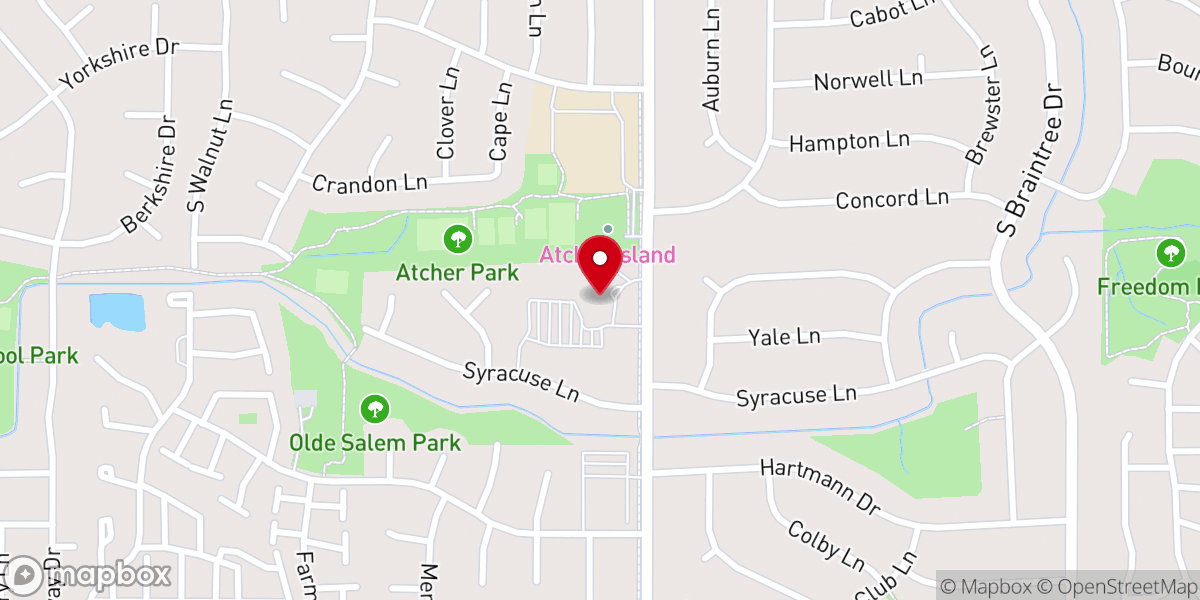 Map showing location of St. Marcelline Church (St. Gregory of Nyssa Parish)
