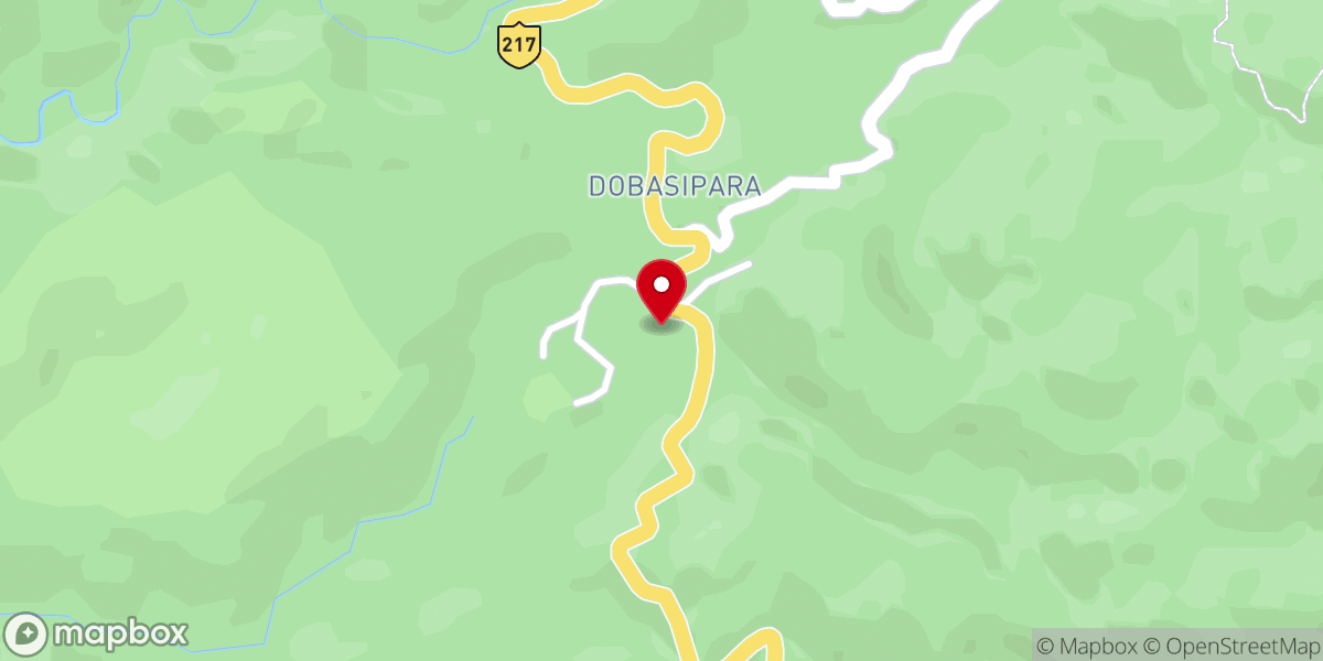 Map showing location of Dobasipara Baptist Church