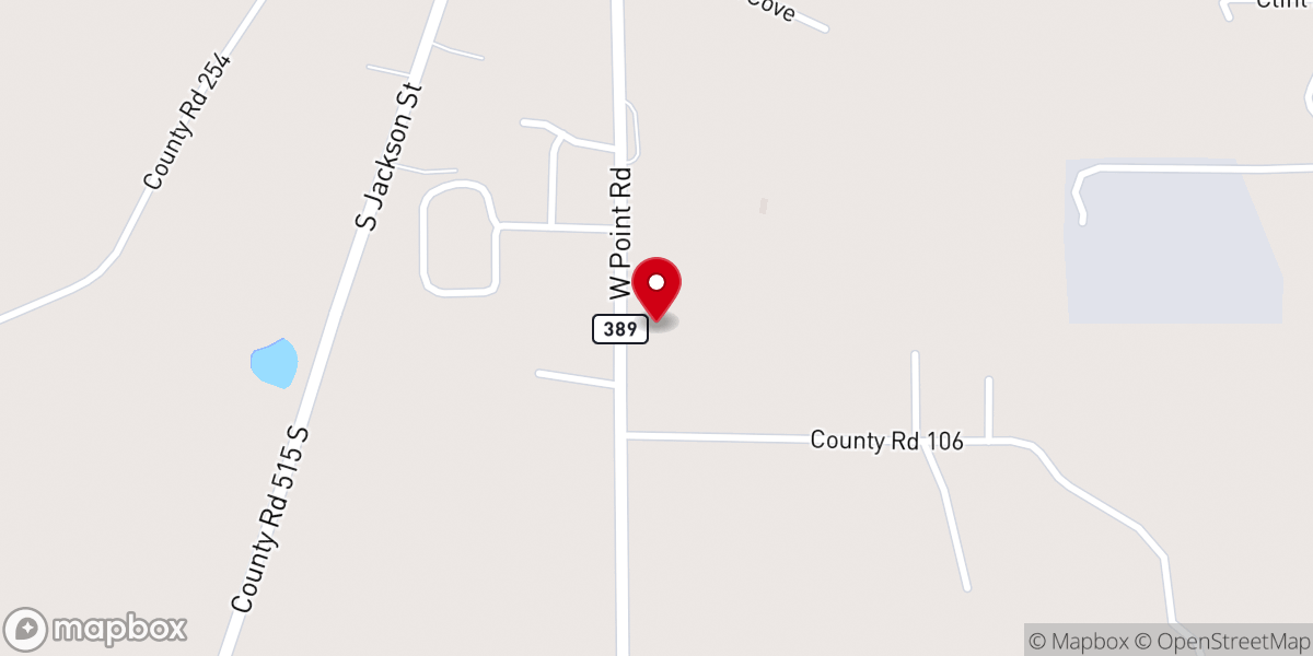 Map showing location of Faith Way M.B. Church