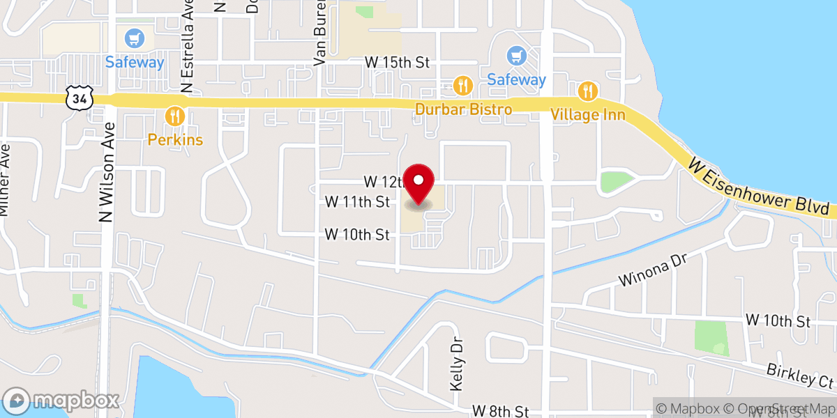 Map showing location of St John the Evangelist Catholic School