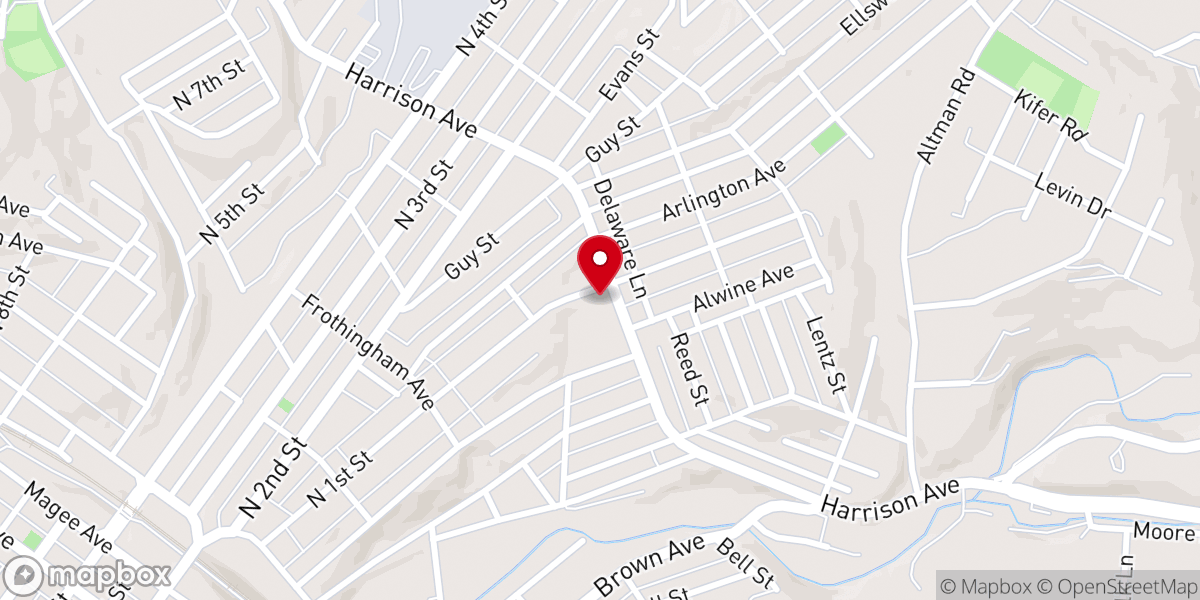 Map showing location of Sacred Heart Jeannette Society of St Vincent Depaul