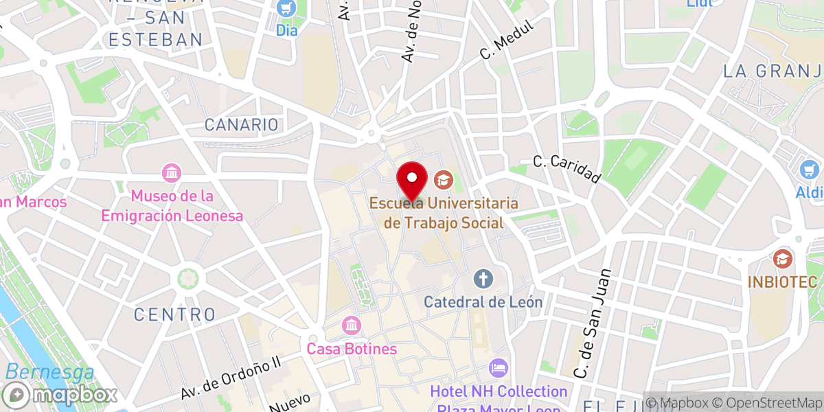 Map showing location of Santo Cristo del Desenclavo