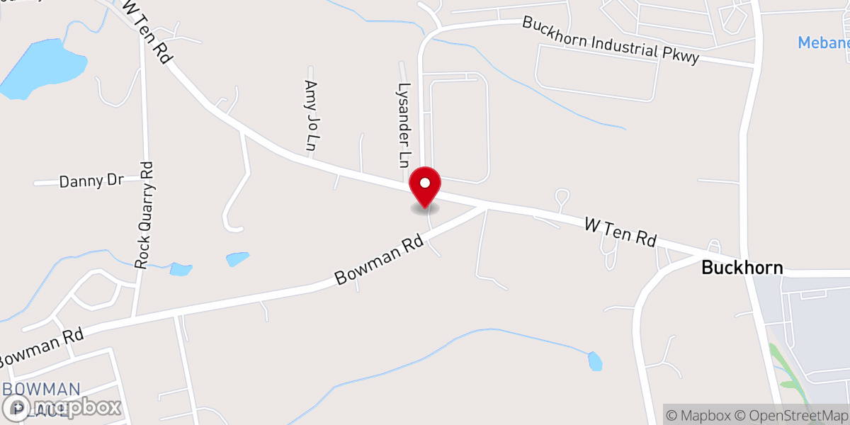 Map showing location of Lighthouse Baptist Church