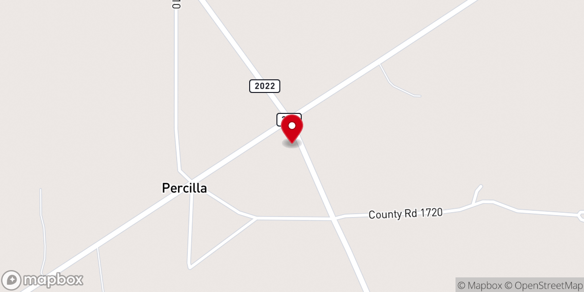 Map showing location of Livelyville Church