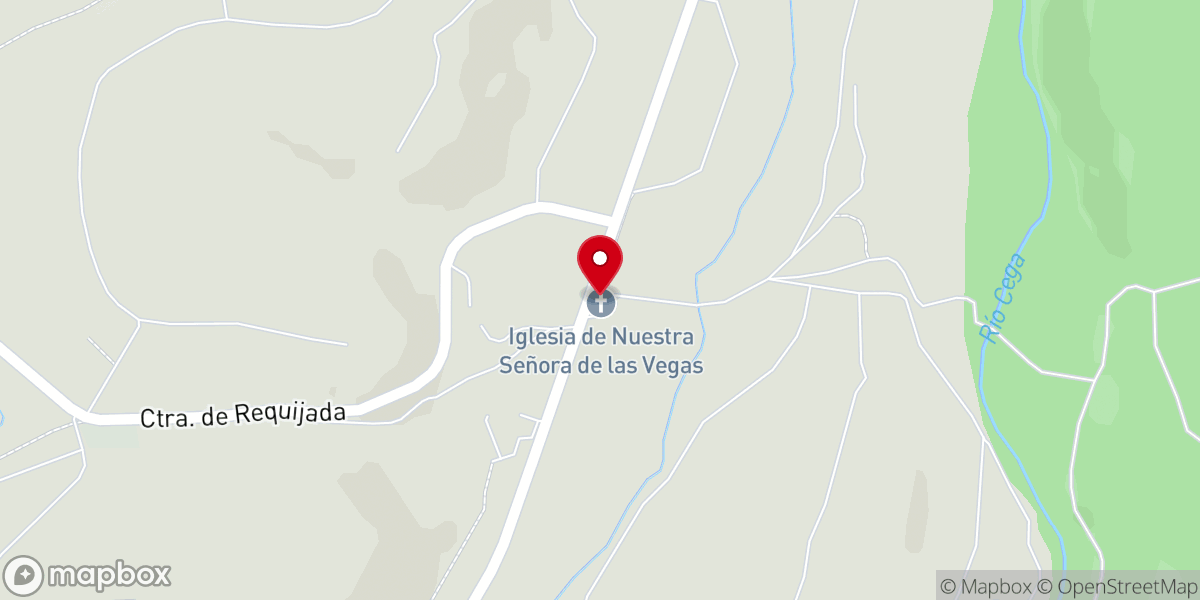 Map showing location of Ermita de Nuestra Señora de las Vegas