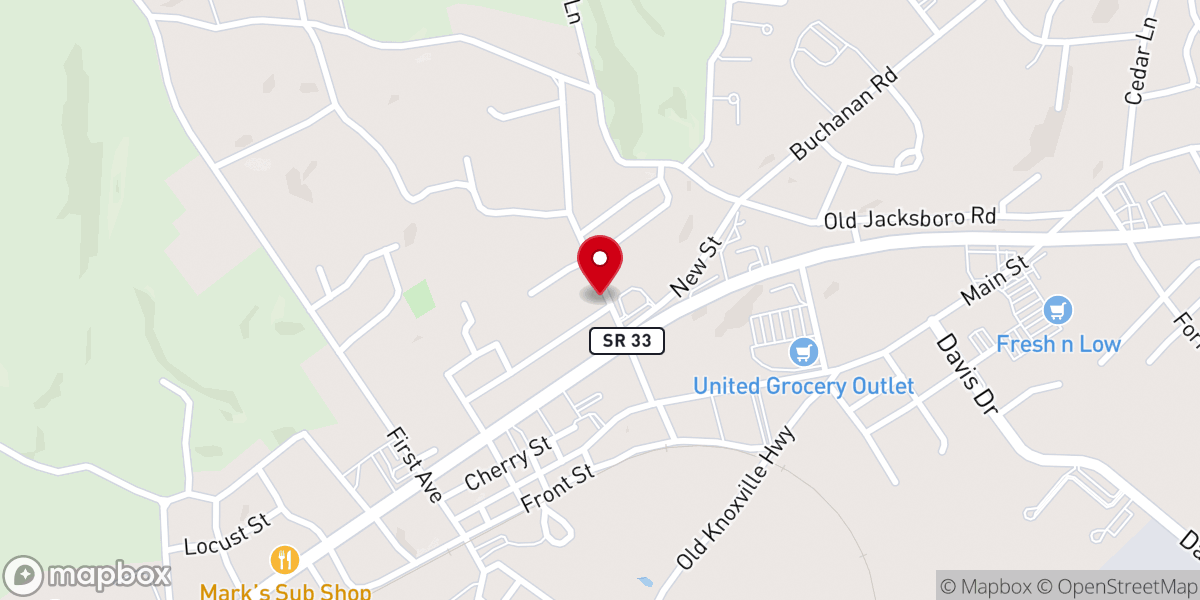 Map showing location of Blue House Detailing