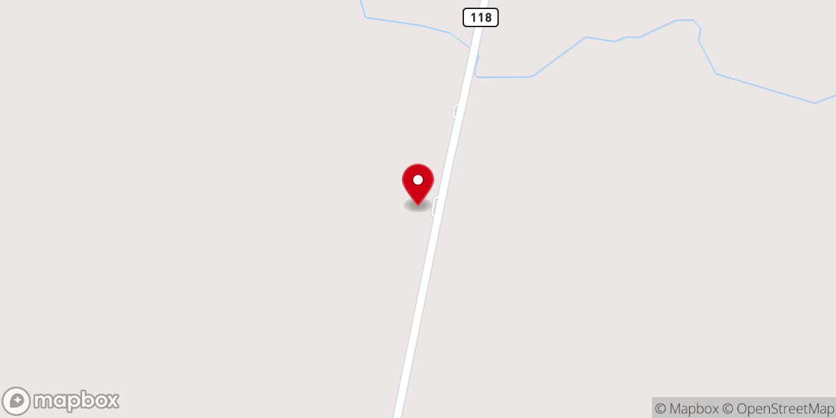 Map showing location of Olive Branch Church