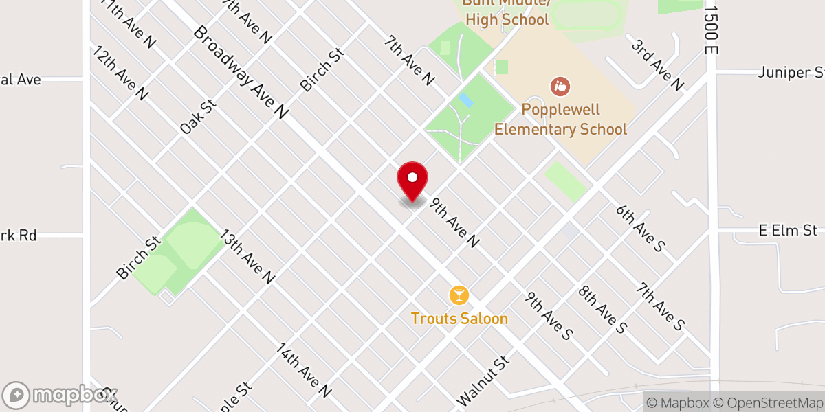 Map showing location of Wesley House - Buhl Methodist