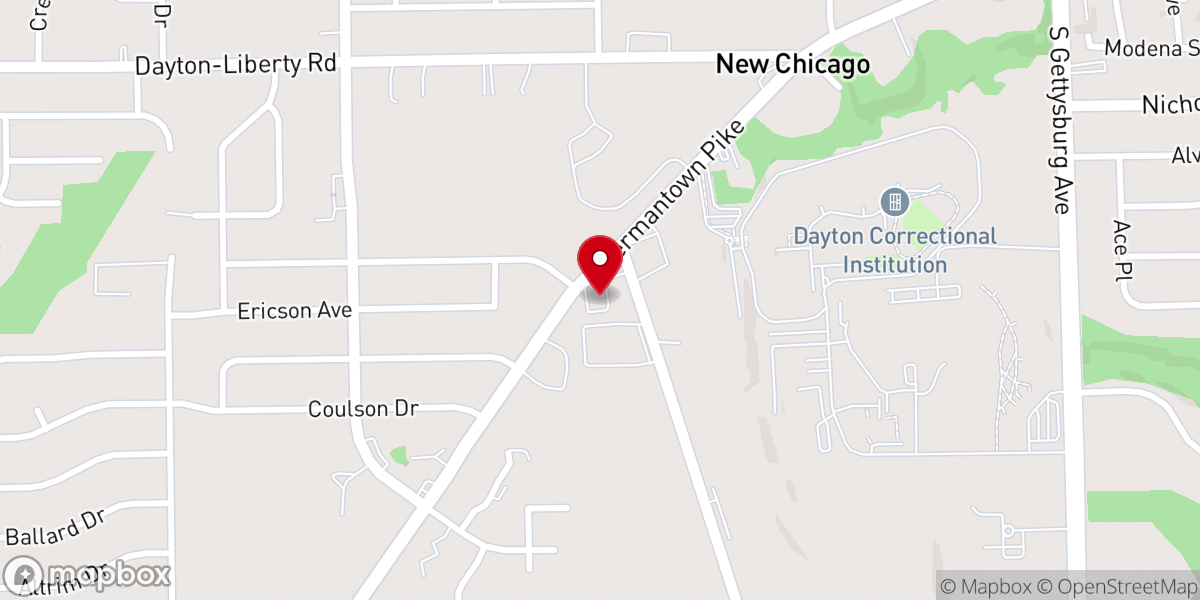 Map showing location of Good Samaritan Baptist Church