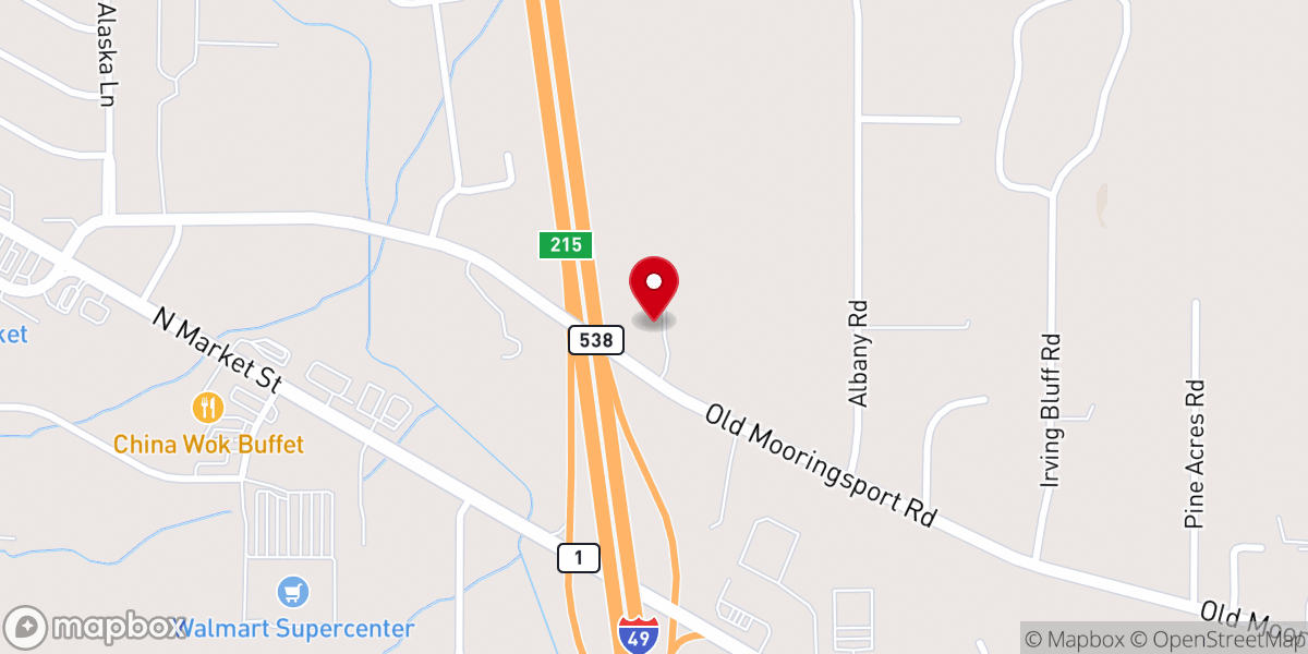 Map showing location of Bethelee Baptist Church