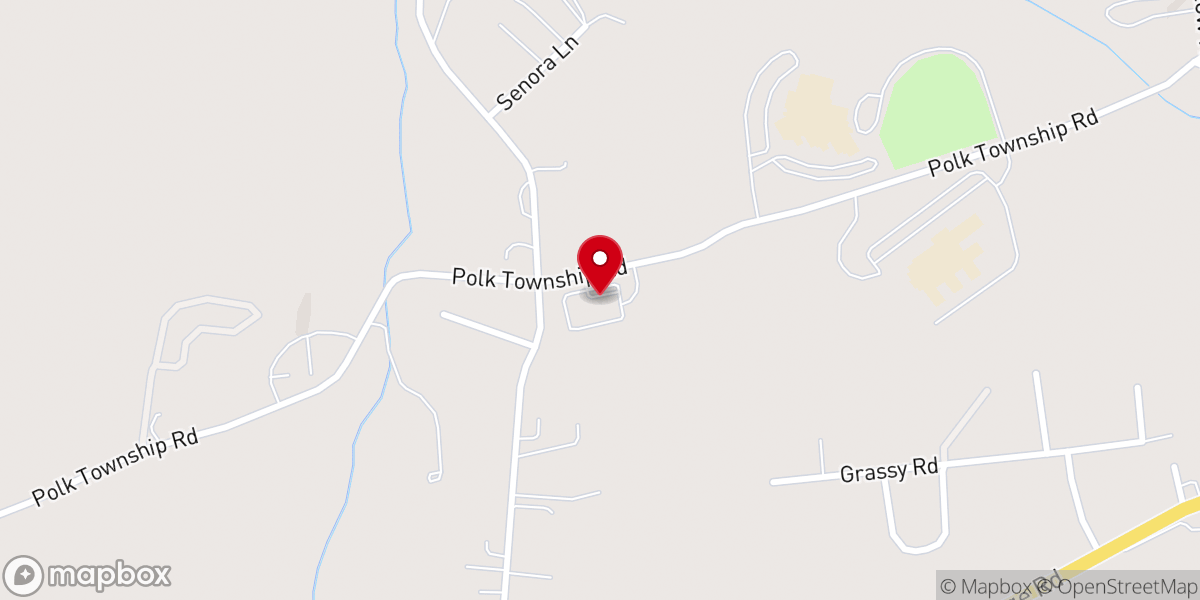 Map showing location of Cornerstone Community Baptist