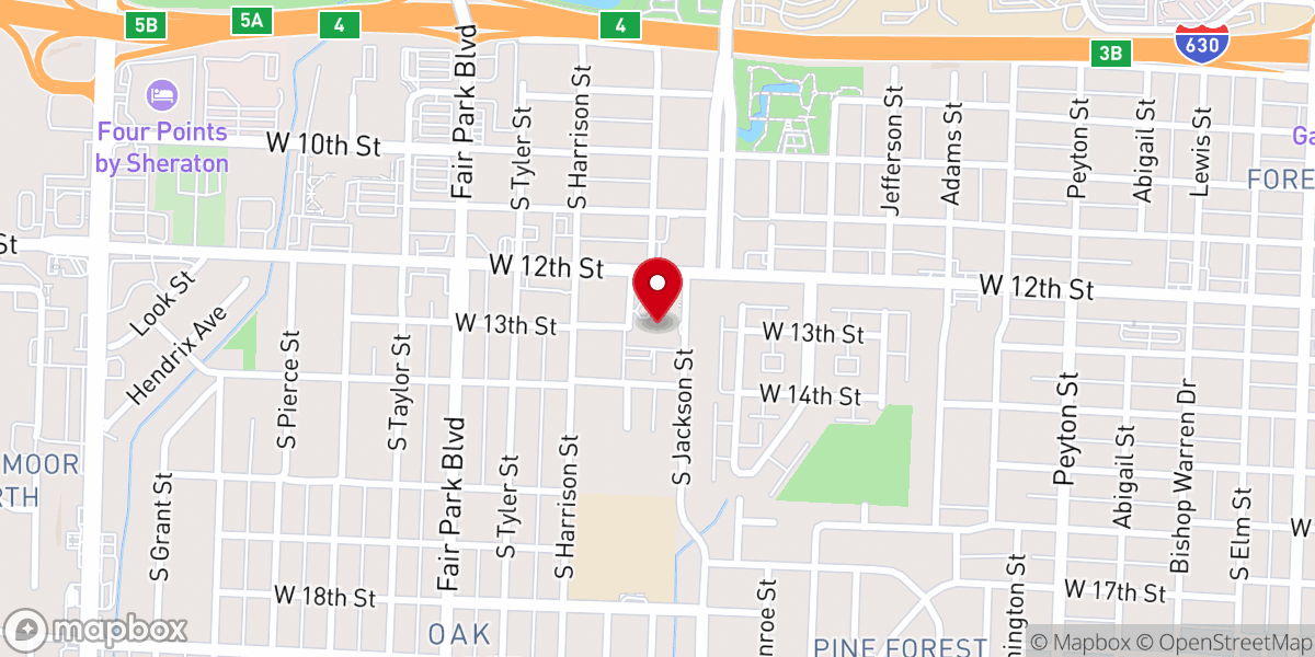 Map showing location of Our Lady of Good Counsel Church