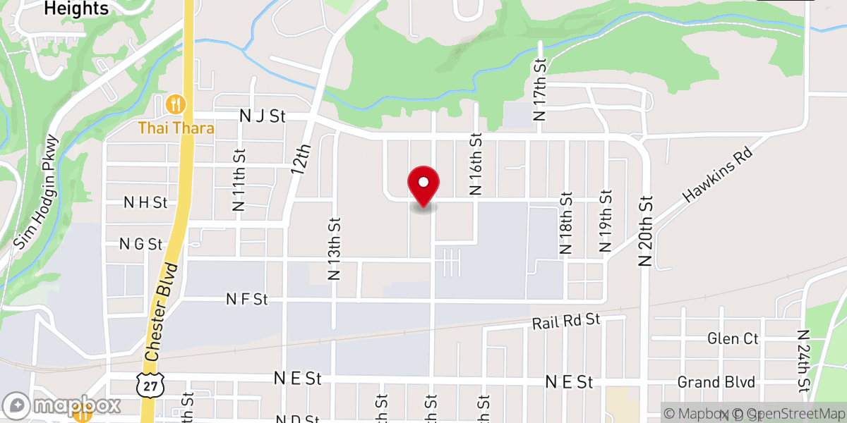 Map showing location of Iglesia de Dios (israelita)