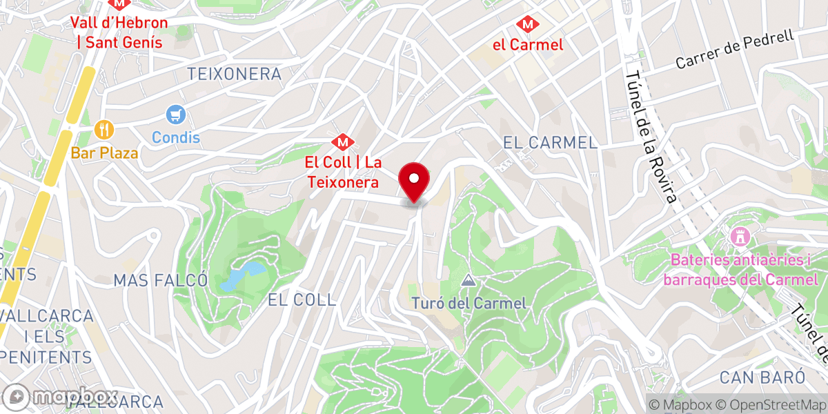 Map showing location of Santuario nuestra señora del Coll