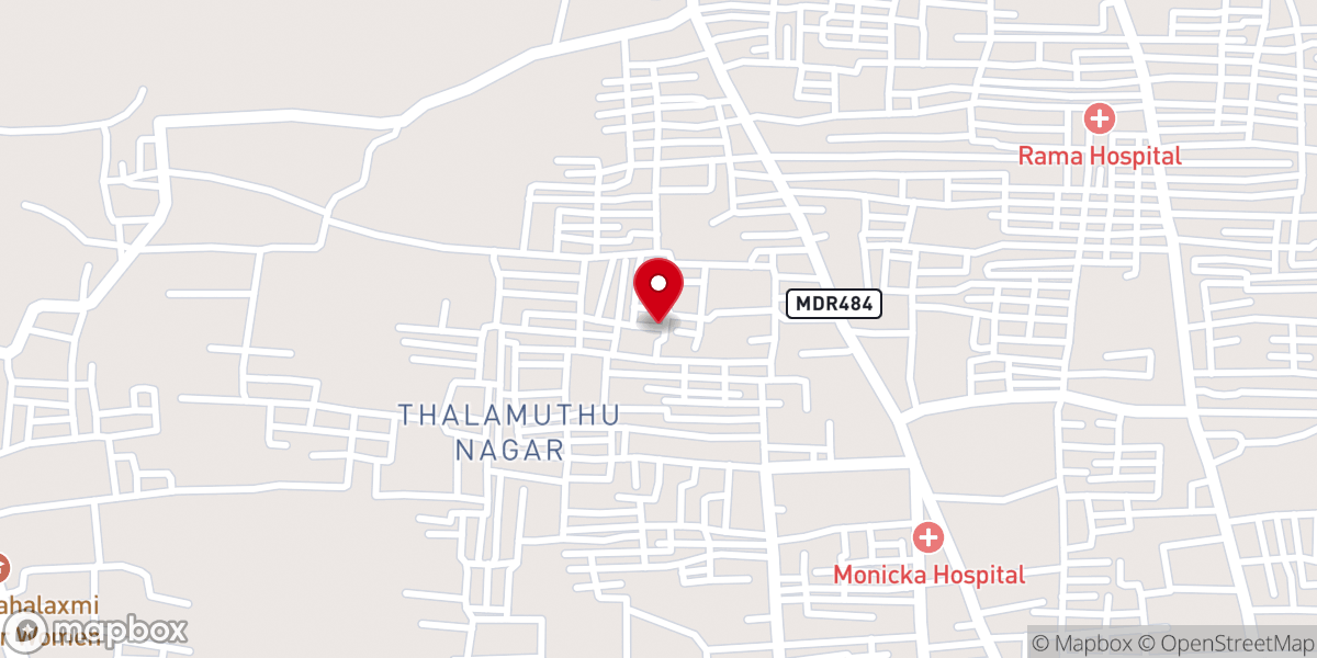 Map showing location of Kartharin Parvatham A.G Church