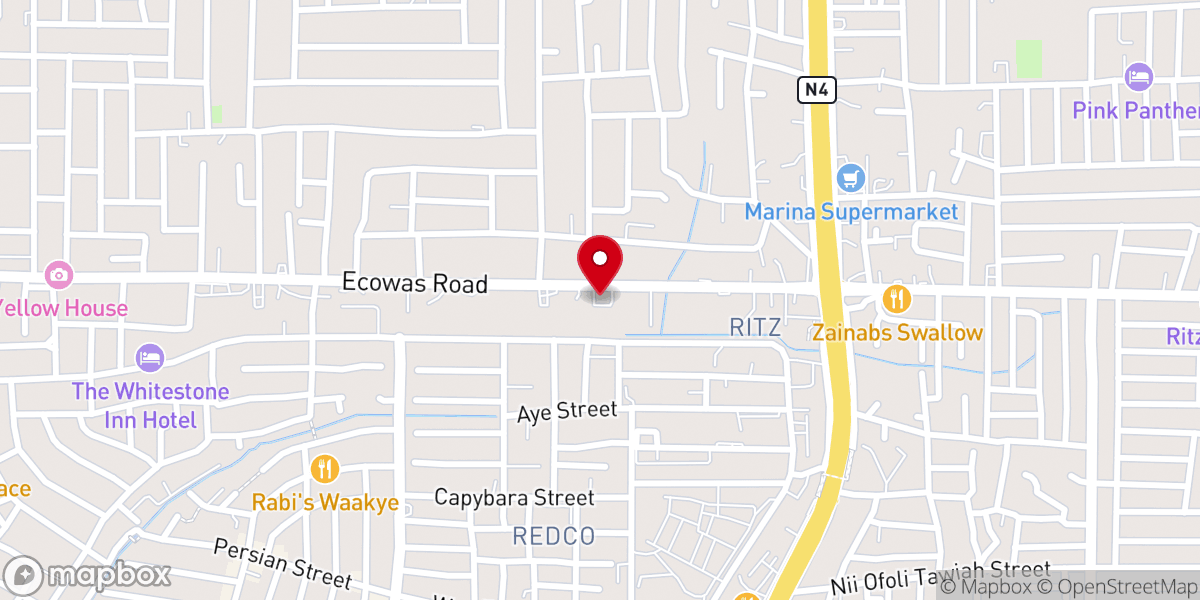 Map showing location of International Palace Church - The Palace