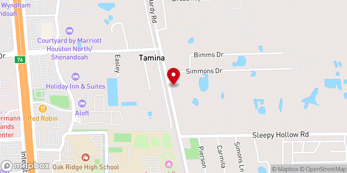 Map showing location of Jones Memorial Church of God in Christ