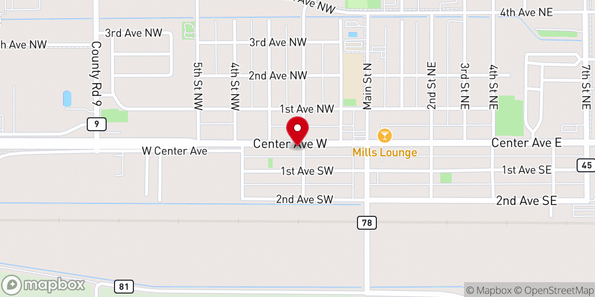 Map showing location of Dilworth Presbyterian Church