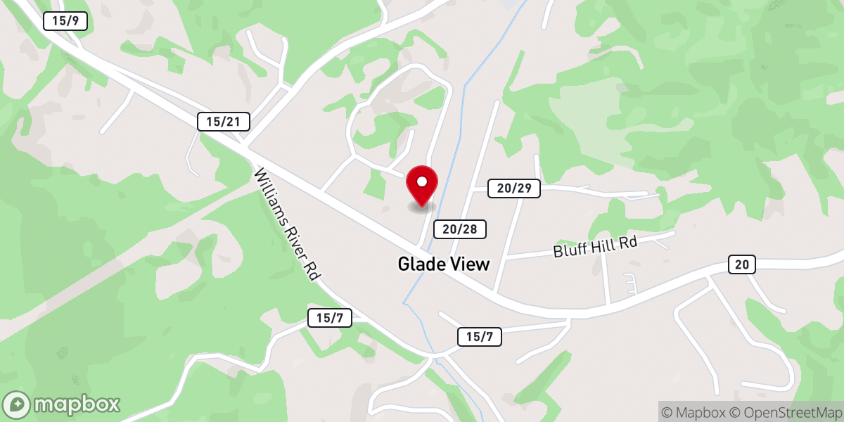 Map showing location of Church