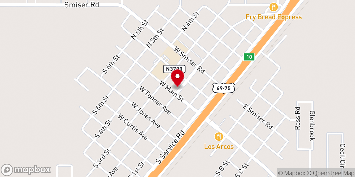 Map showing location of New Beginning Apostolic Church