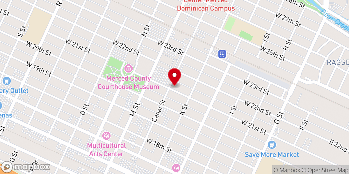 Map showing location of Our Lady of Mercy Church