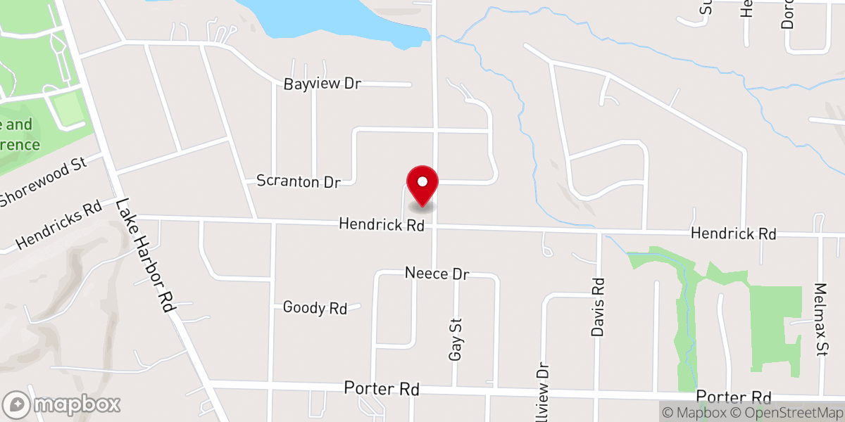 Map showing location of West Michigan Worship Center