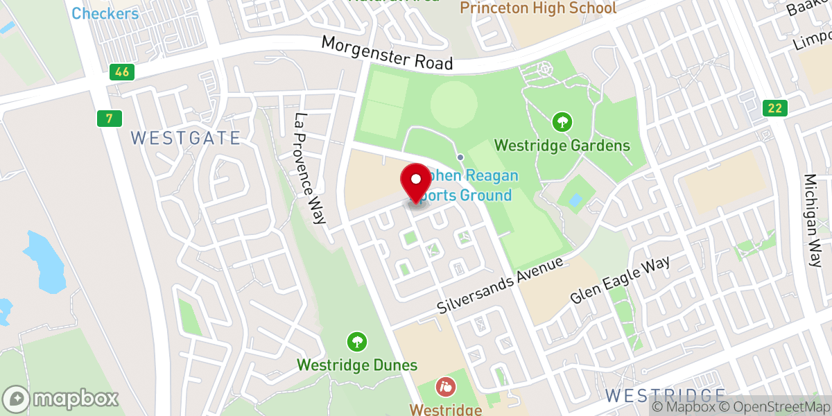 Map showing location of St John's Bosco Catholic Church