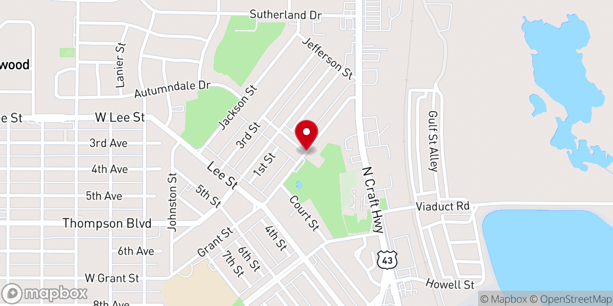 Map showing location of Saint Michaels Episcopal Church