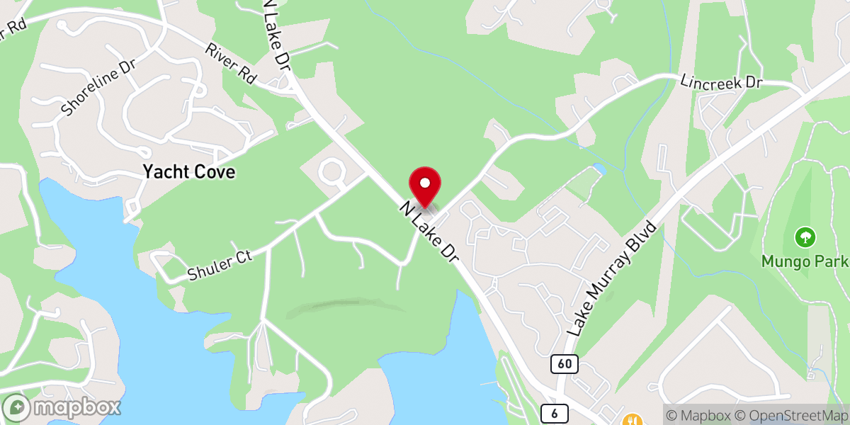 Map showing location of The River Road and Jasmine Houses and Gardens