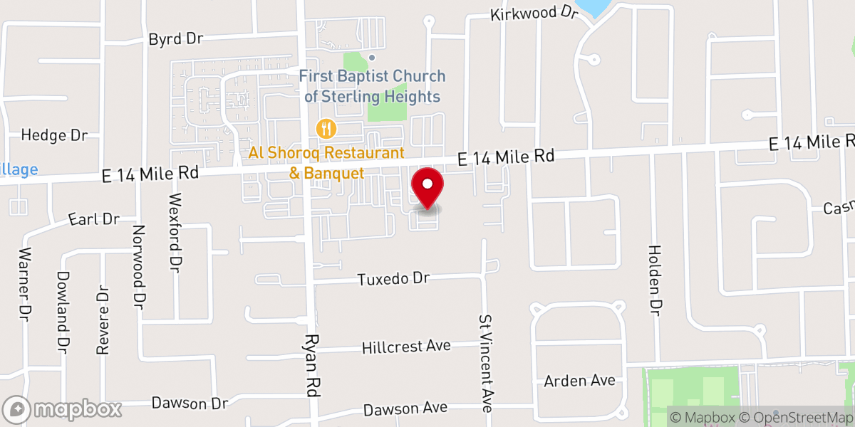 Map showing location of Holy Apostolic Catholic Assyrian Church of the East, St. Mary’s Parish