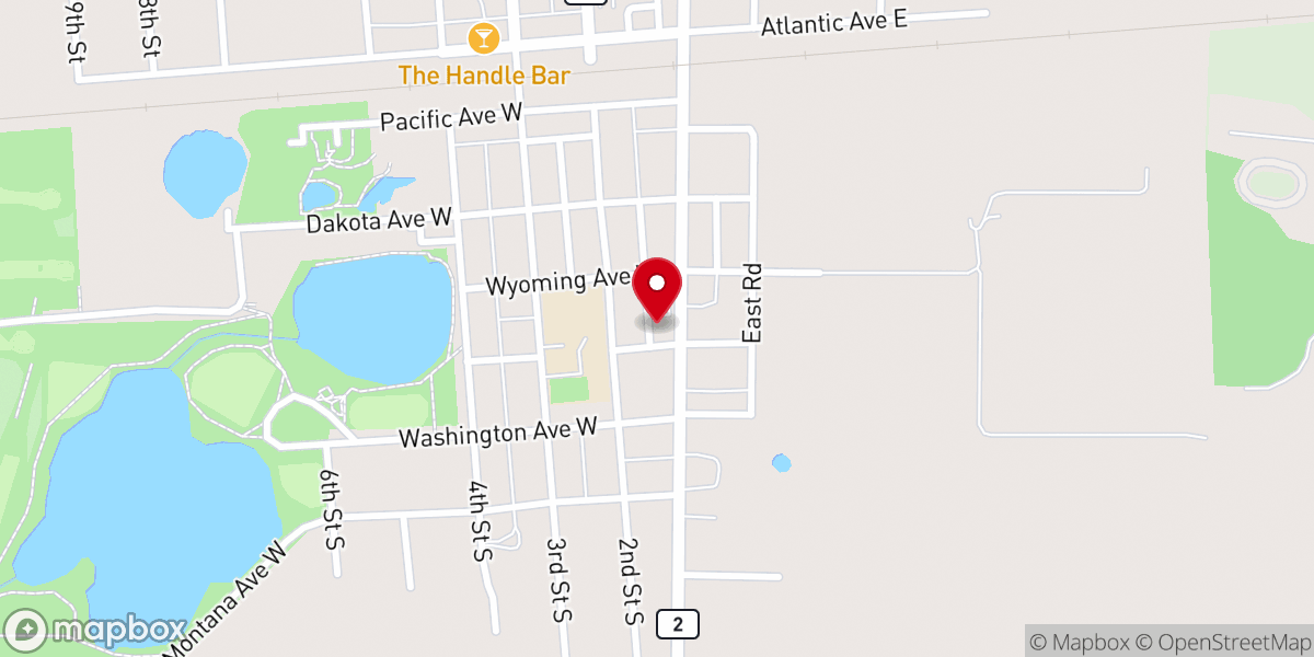 Map showing location of Bethlehem Lutheran Church