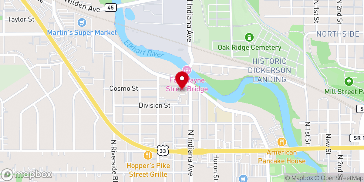 Map showing location of The Gathering Church