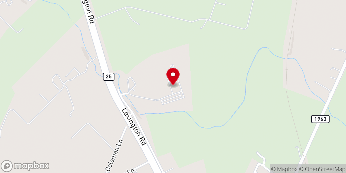 Map showing location of Grace Christian Church