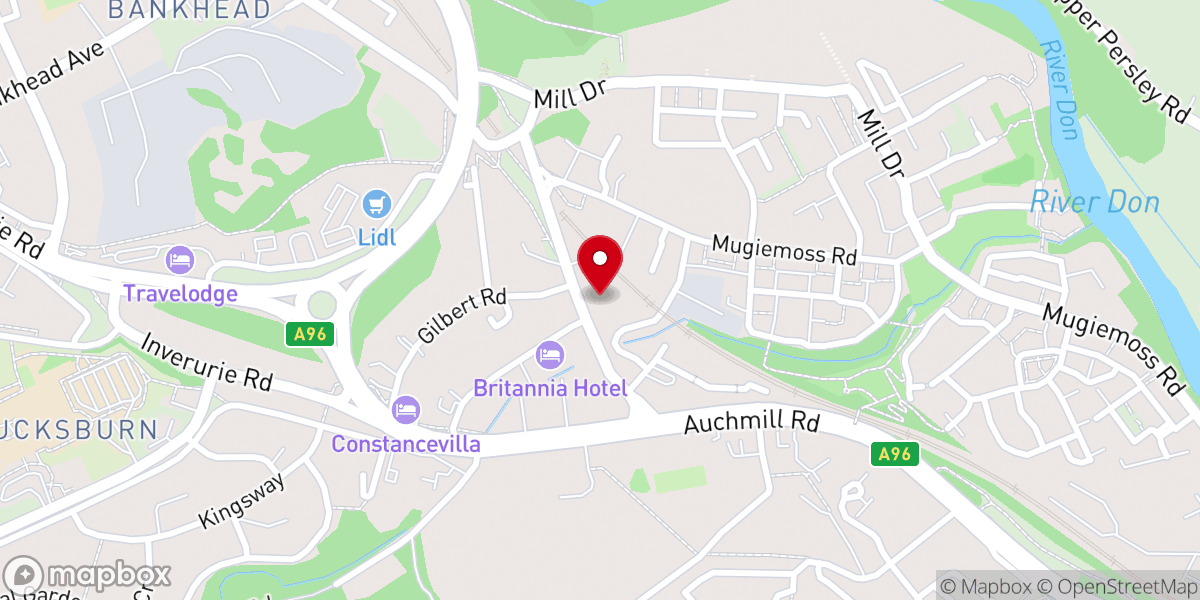 Map showing location of St. Machar's Scottish Episcopal Church