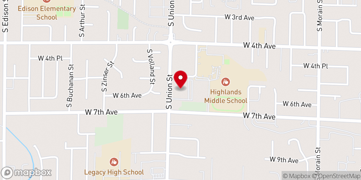 Map showing location of Kennewick, Wa East Stake Center