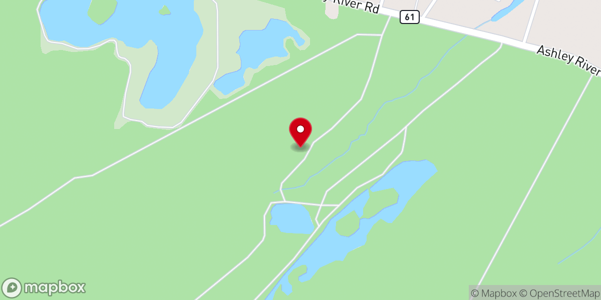 Map showing location of Olive Branch Church