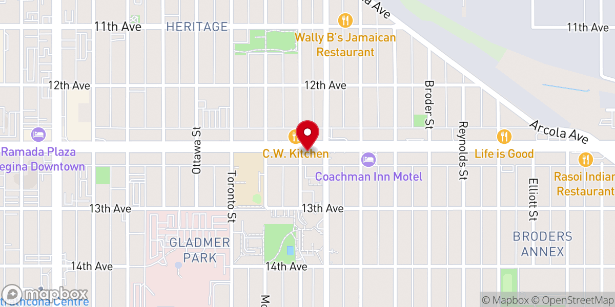 Map showing location of Grace Evangelical Lutheran Church