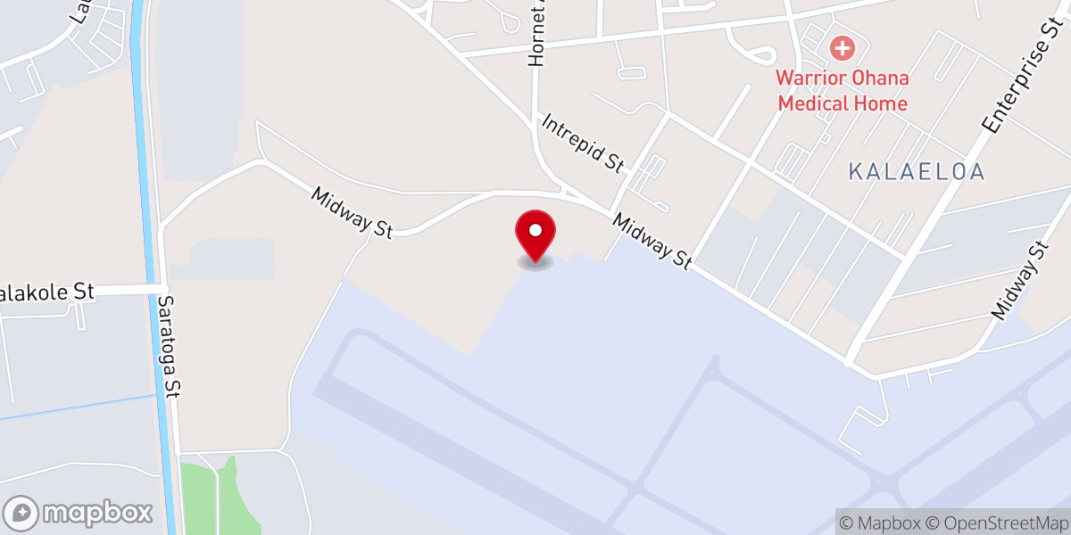Map showing location of Our Lady of purple help