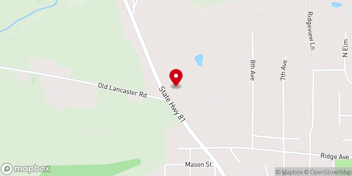 Map showing location of Apostles Lutheran Church