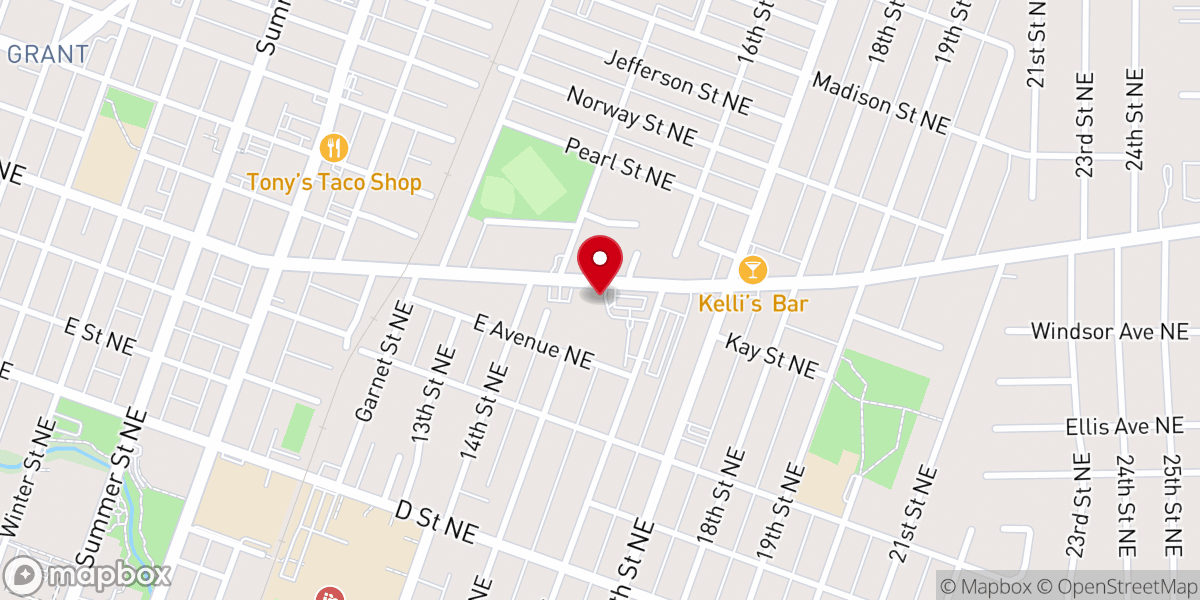 Map showing location of Onetreasure Church