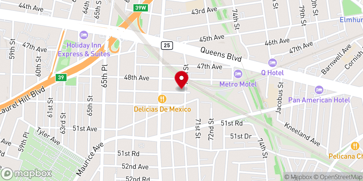 Map showing location of THE LITTLE FLOCK CHURCH OF NEW YORK