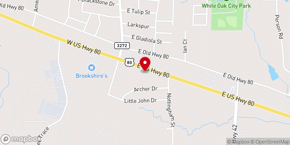 Map showing location of First Assembly God White