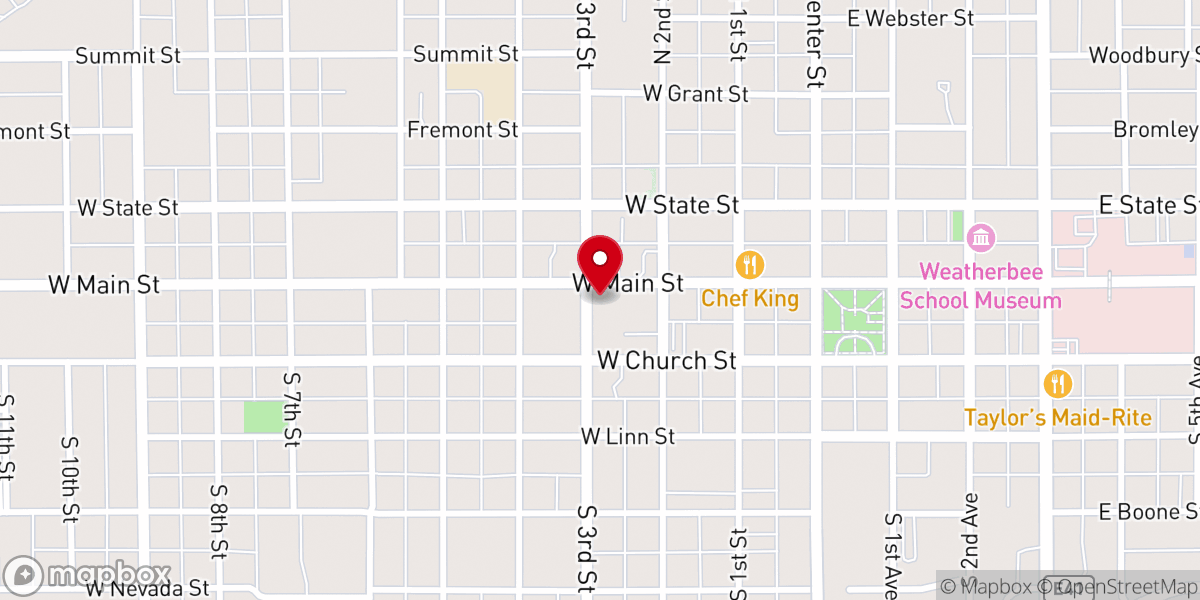 Map showing location of VINEYARD CHRISTIAN FELLOWSHIP